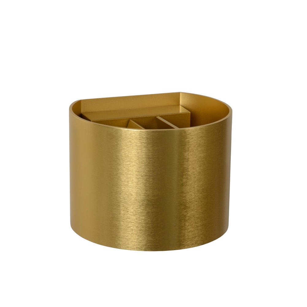 Lucide Afgeronde wandspotXio 2700K goud - 09218/04/02